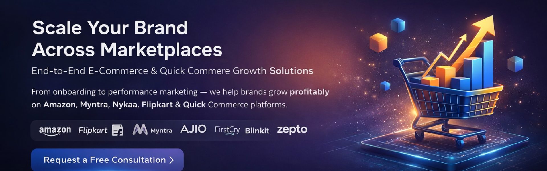 Ecomrce banner mix logo